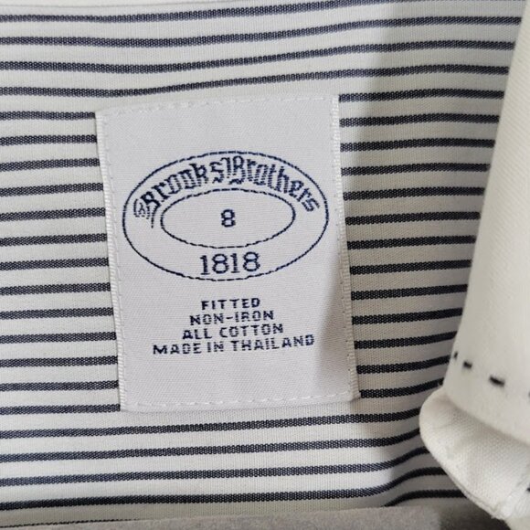 BROOKS BROTHERS fitted non-iron stretch top Sz 8 - Picture 8 of 9